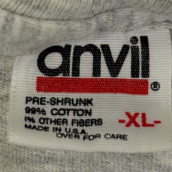 Vintage 90s Distressed Jimmy Buffett T Shirt Drunk Parrot Head Gray Mens L Large - Picture 13 of 14